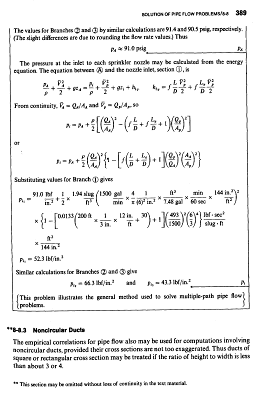 Page 389 of Introduction to Fluid Mechanics by Fox and McDonald.